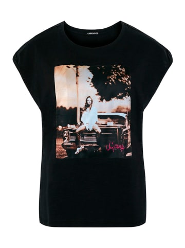Chiemsee Koszulka "Foula" w kolorze czarnym ze wzorem