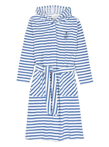 ebbe Badjas "Riviera" blauw/wit