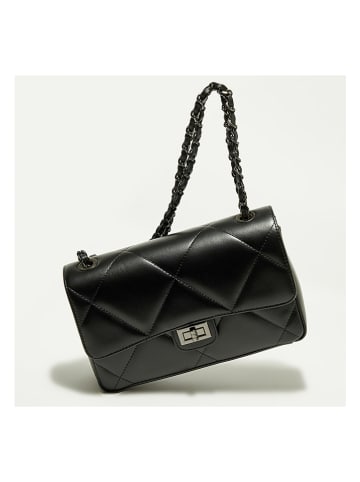 Christian Laurier Skórzana torebka "Lena" w kolorze czarnym - 27 x 15 x 8 cm