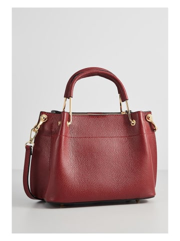 Christian Laurier Skórzana torebka "Lamy" w kolorze czerwonym - 27 x 18 x 11 cm