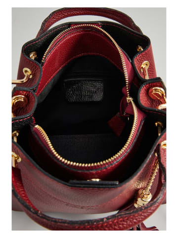 Christian Laurier Leder-Henkeltasche "Lamy" in Rot - (B)27 x (H)18 x (T)11 cm