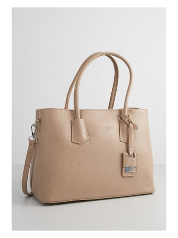 Christian Laurier Leren schoudertas "Pia" beige - (B)33 x (H)30 x (D)12 cm