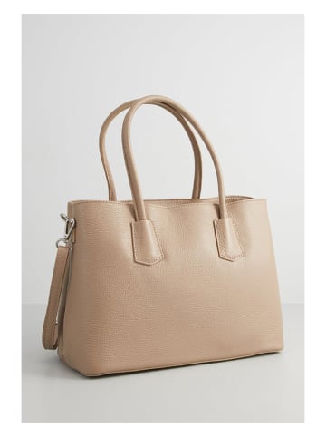 Christian Laurier Leren schoudertas "Pia" beige - (B)33 x (H)30 x (D)12 cm