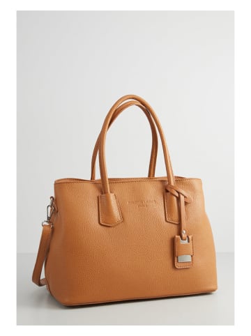 Christian Laurier Leren schoudertas "Pia" camel - (B)33 x (H)30 x (D)12 cm