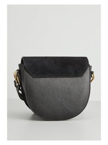 Christian Laurier Leder-Schultertasche "Lexa" in Schwarz - (B)22 x (H)18 x (T)8 cm