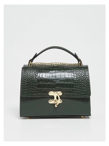 Christian Laurier Leren handtas "Siau" groen - (B)24,5 x (H)18 x (D)10 cm