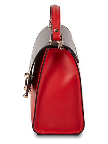 Christian Laurier Leren handtas "Ora" zwart/rood - (B)24,5 x (H)18 x (D)10 cm