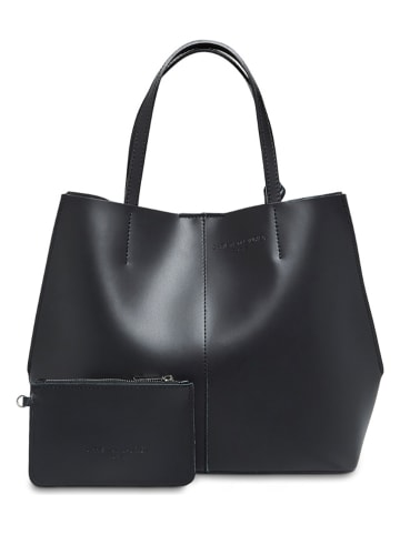 Christian Laurier Leder-Schultertasche "Amy" in Schwarz - (B)47 x (H)29 x (T)15 cm