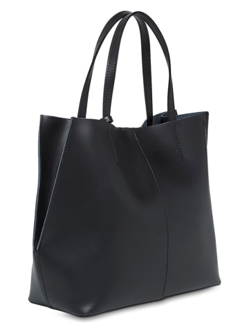 Christian Laurier Leder-Schultertasche "Amy" in Schwarz - (B)47 x (H)29 x (T)15 cm