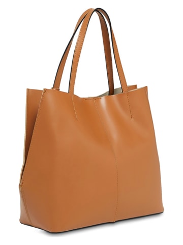 Christian Laurier Leren schoudertas "Amy" camel - (B)47 x (H)29 x (D)15 cm
