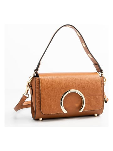 Christian Laurier Leder-Schultertasche "Ralph" in Camel - (B)26 x (H)14 x (T)8 cm