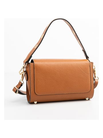 Christian Laurier Leder-Schultertasche "Ralph" in Camel - (B)26 x (H)14 x (T)8 cm