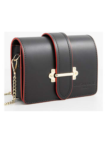 Christian Laurier Leder-Umhängetasche "Tory" in Schwarz - (B)18 x (H)10,5 x (T)5 cm