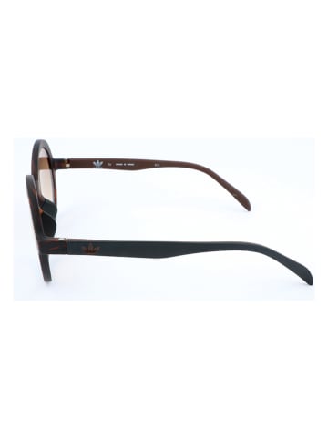 adidas Damskie okulary przeciwsłoneczne w kolorze ciemnobrązowo-żółto-błękitnym