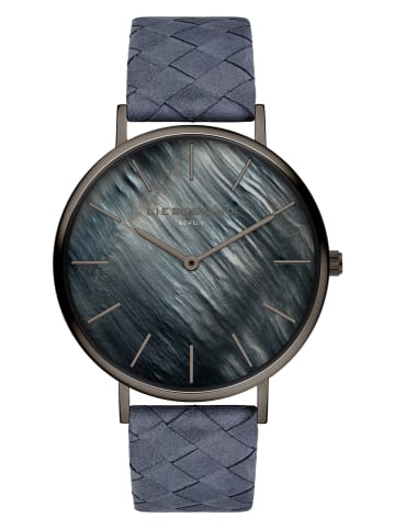 Liebeskind Kwartshorloge donkerblauw/zwart/ perlmutt