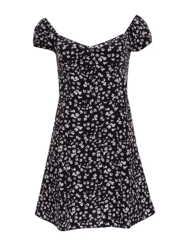 Calvin Klein Kleid in Schwarz/ Weiß