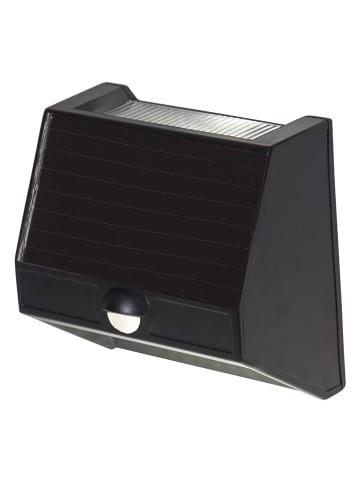 STAR Trading Ledsolarwandlamp "Wally" zwart - (B)11 x (H)11 cm