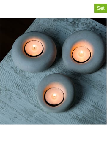 Scandinavia Concept 3er-Set: Kerzenständer in Grau