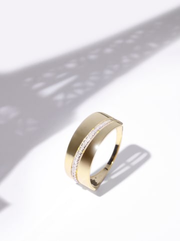 DIAMOND & CO Złoty pierścionek "Madison" z diamentami