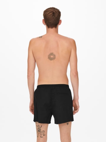 ONLY & SONS Badeshorts "Ted" in Schwarz