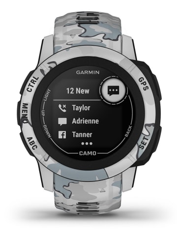 Garmin GPS-Smartwatch "Instinct® 2S - Camo Edition" in Grau