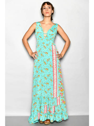 H.H.G. Sukienka w kolorze turkusowym ze wzorem