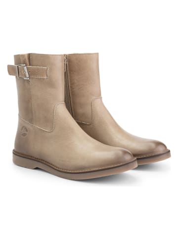 Travelin` Leder-Boots "Lannion" in Beige