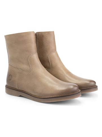 TRAVELIN' Leren boots "Pleubian" beige