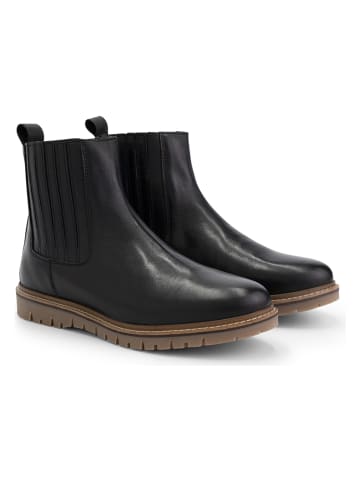 TRAVELIN' Leren chelseaboots "Ruca" zwart