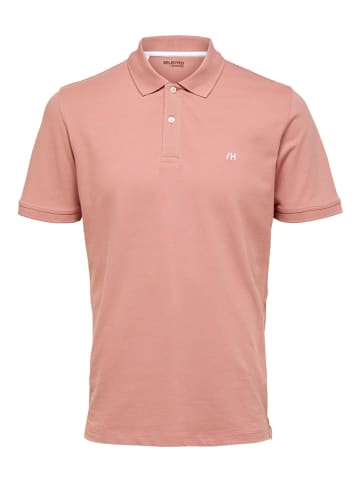SELECTED HOMME Poloshirt "Aze" in Rosa