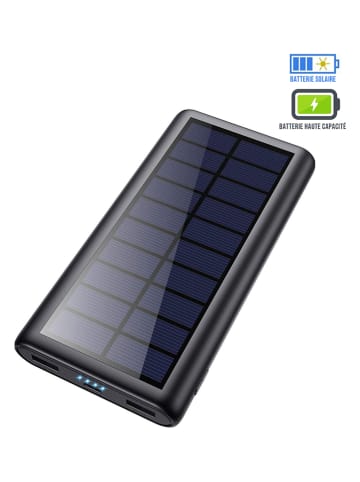 SmartCase Solar-Powerbank in Schwarz - 30.000 mAh