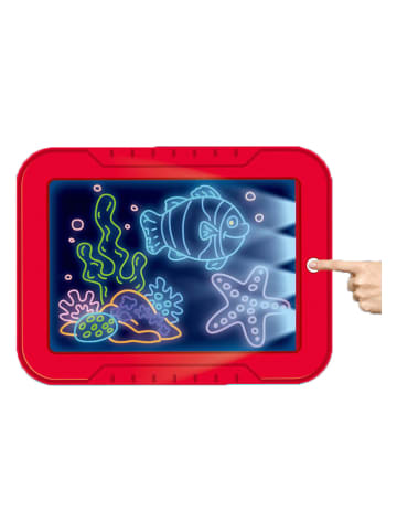 SmartCase Tablet w kolorze czerwonym do rysowania z oświetleniem LED - 3+