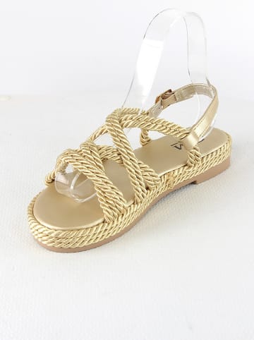 C'M Sandalen goudkleurig