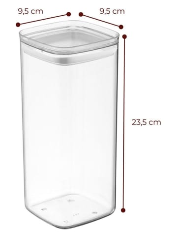 Violeta Home 18-delige set: voorraadpotten antraciet