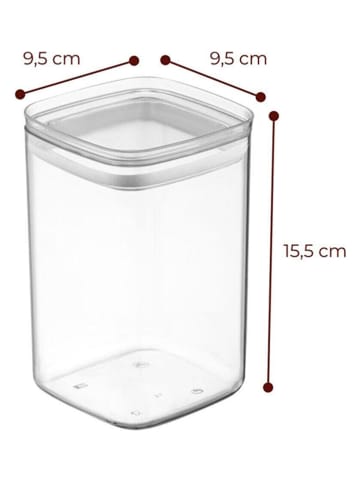 Violeta Home 18-delige set: voorraadpotten antraciet