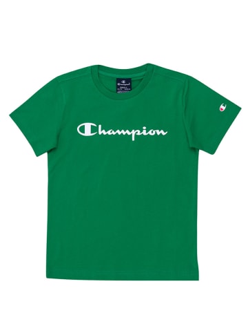 Champion T-shirt w kolorze zielonym