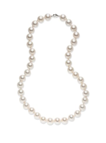 Yamato Pearls Perlen-Halskette in Weiß - (L)52 cm