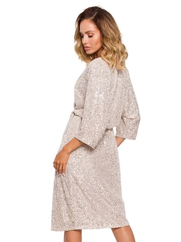 made of emotion Jurk goudkleurig/beige