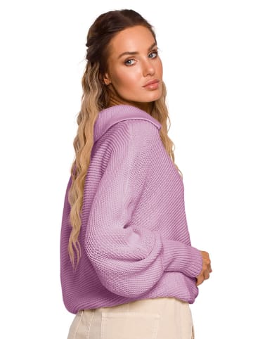 made of emotion Sweter w kolorze lawendowym