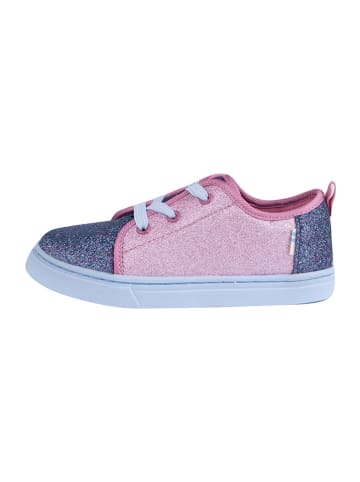 TOMS Instappers donkerblauw/roze