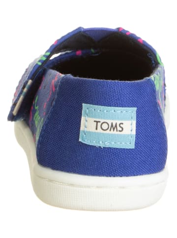 TOMS Slippersy w kolorze niebieskim ze wzorem