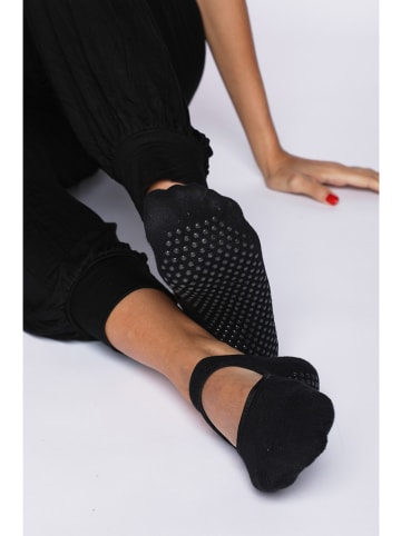 Onamaste 3er-Set: Yoga-Socken in Grau/ Pink/ Schwarz