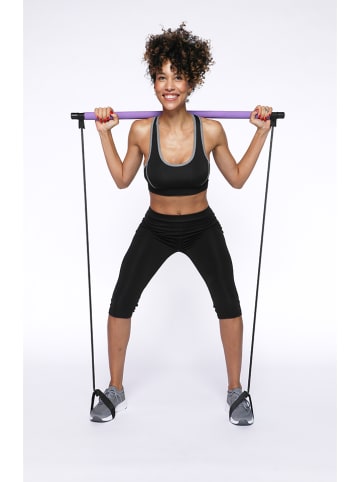 Onamaste Pilates-Stange in Lila/ Schwarz
