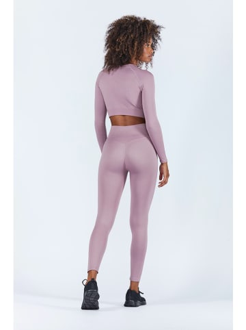 Onamaste Legginsy sportowe w kolorze lawendowym