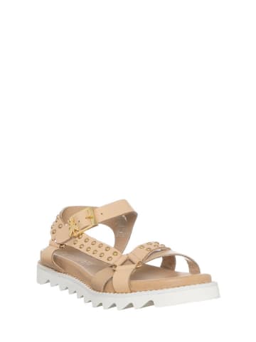 Patrizia Pepe Leder-Sandalen in Beige