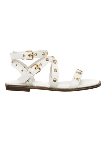 Patrizia Pepe Leder-Sandalen in Weiß