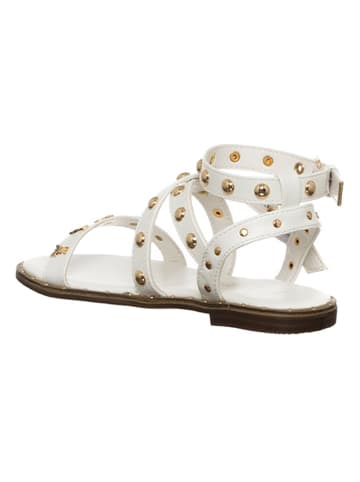Patrizia Pepe Leder-Sandalen in Weiß