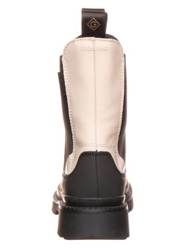 GANT Footwear Leder-Chelsea-Boots in Schwarz/ Beige