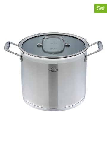 Sabatier 2-delige set: roestvrijstalen soeppan - Ø 24 cm
