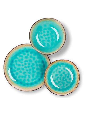 Trendy Kitchen by EXCÉLSA 12-delig tafelservies "Maldive" turquoise
